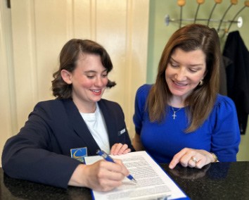 photo of smiling women